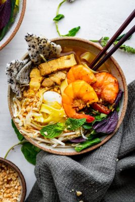 Mi Quang (Vietnamese Turmeric Noodle Soup from Quang Nam)