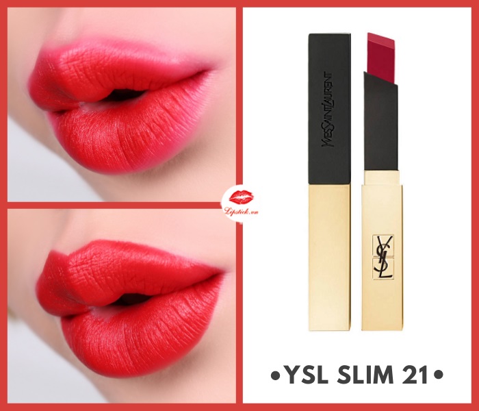 Son YSL Slim 21 Rouge Paradoxe Màu Đỏ Tươi