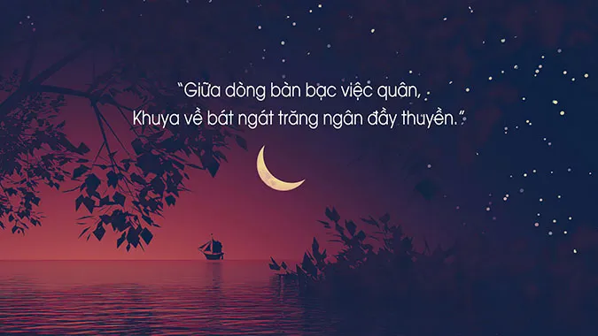Tuyển tập thơ về trăng hay và ý nghĩa 5