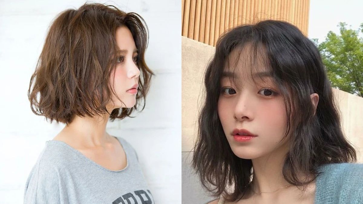 Kiểu tóc ngắn nữ mặt tròn xoăn nhẹ