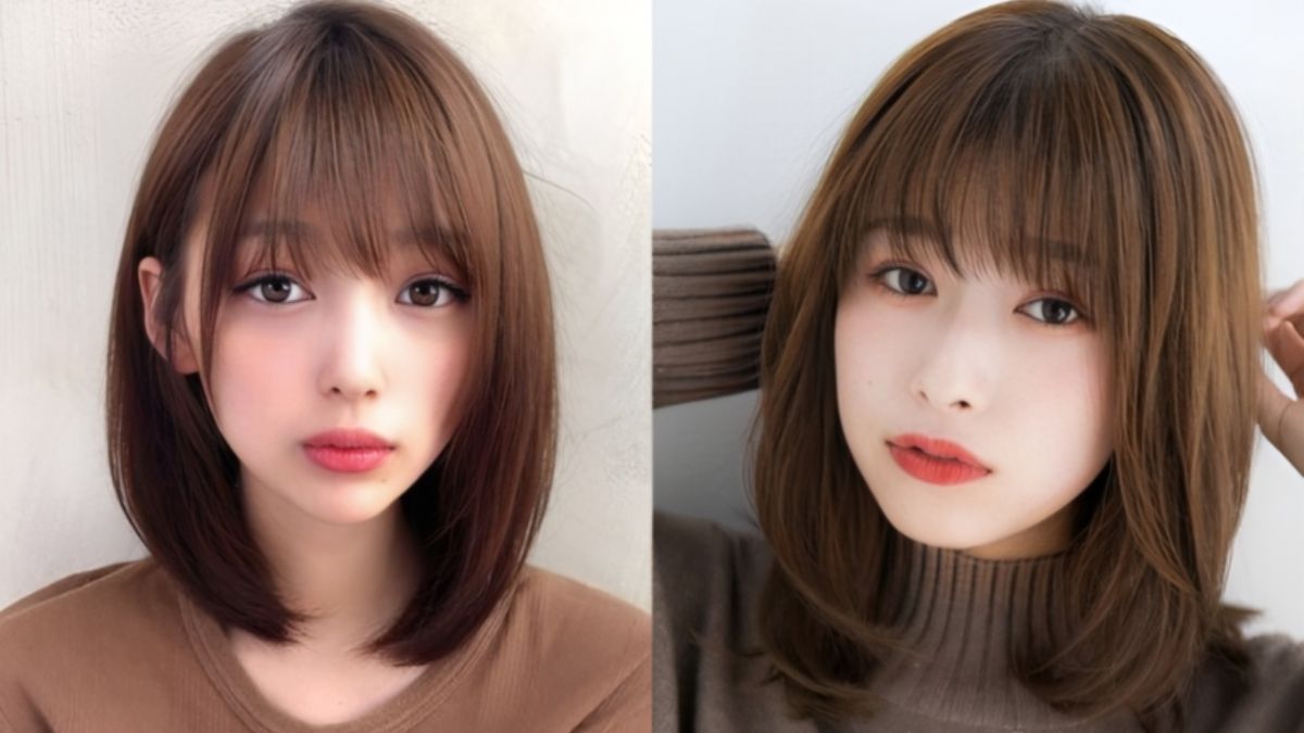 Kiểu tóc ngắn nữ mặt tròn uốn cụp đuôi