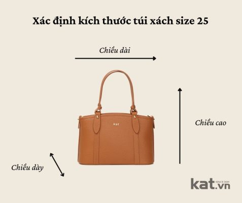 5 Dáng túi xách size 25 phổ biến và cách xách đính size đúng chuẩn