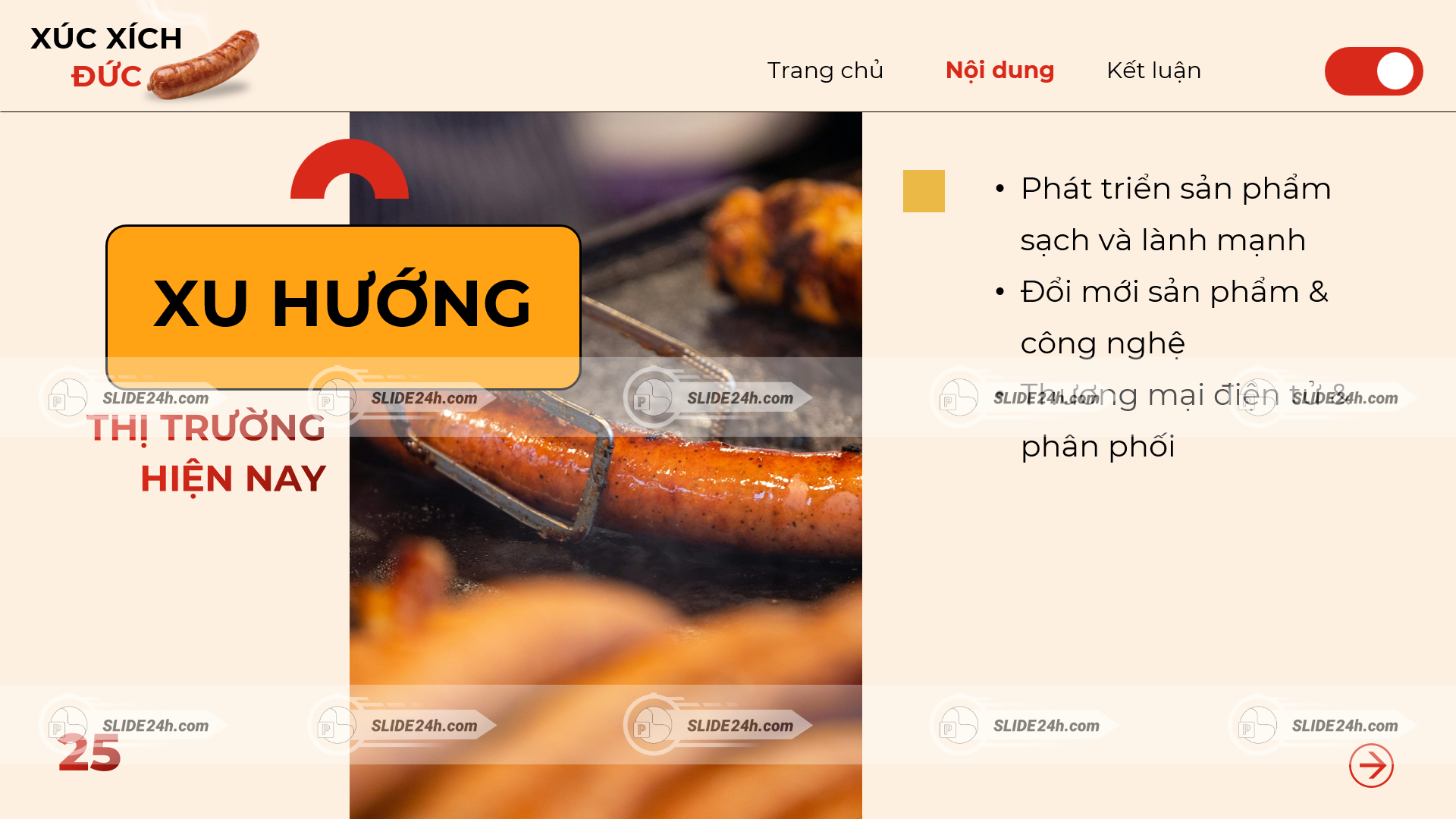 Xu hướng phát triển của thị trường xúc xích