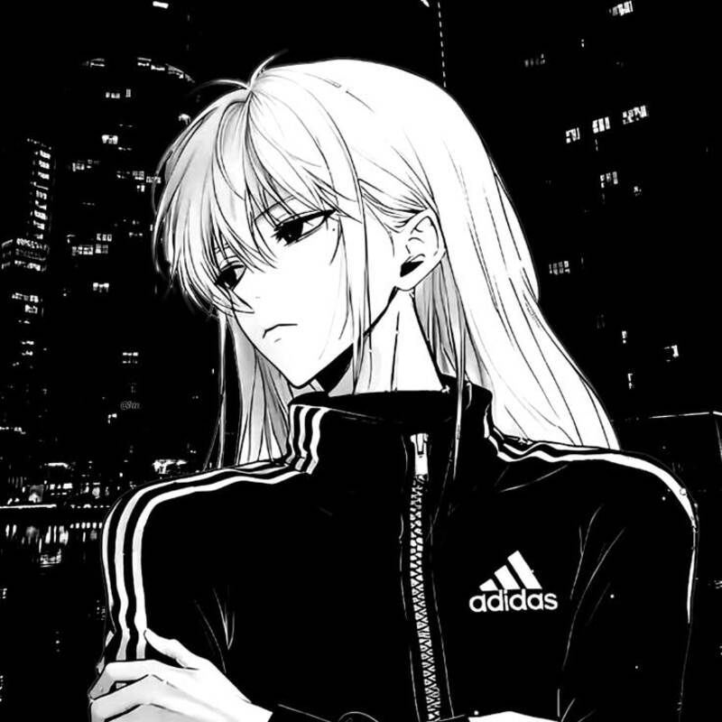 Ảnh anime trắng đen ngầu