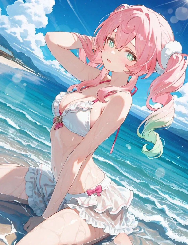 Ảnh anime bikini sexy minh họa