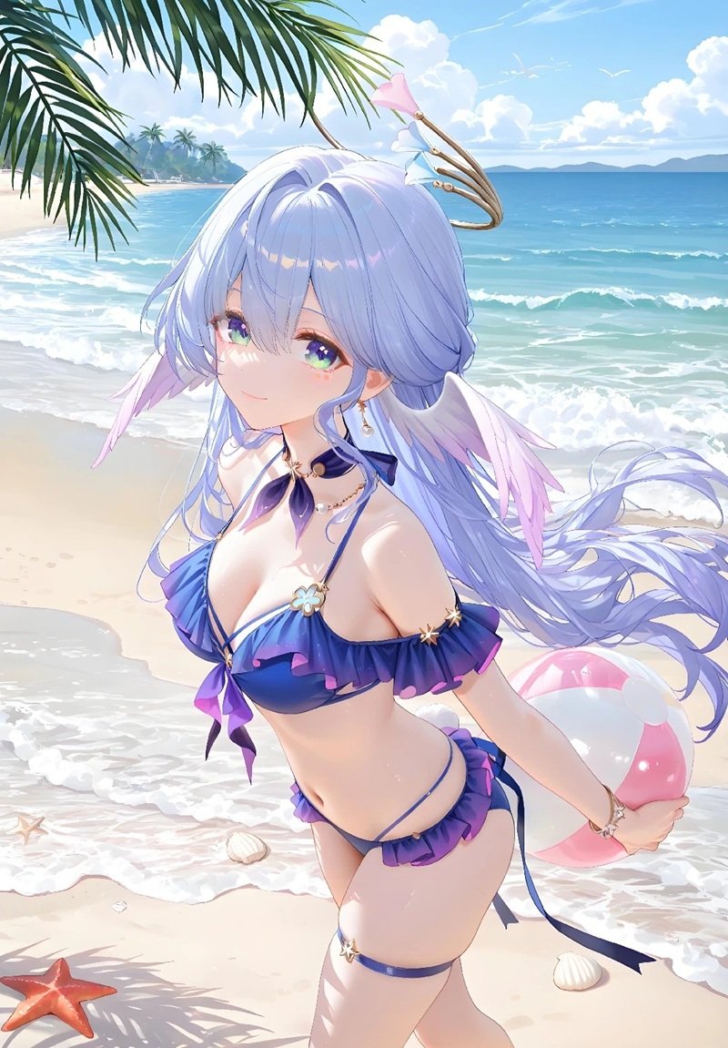 Ảnh anime bikini sexy màu sắc
