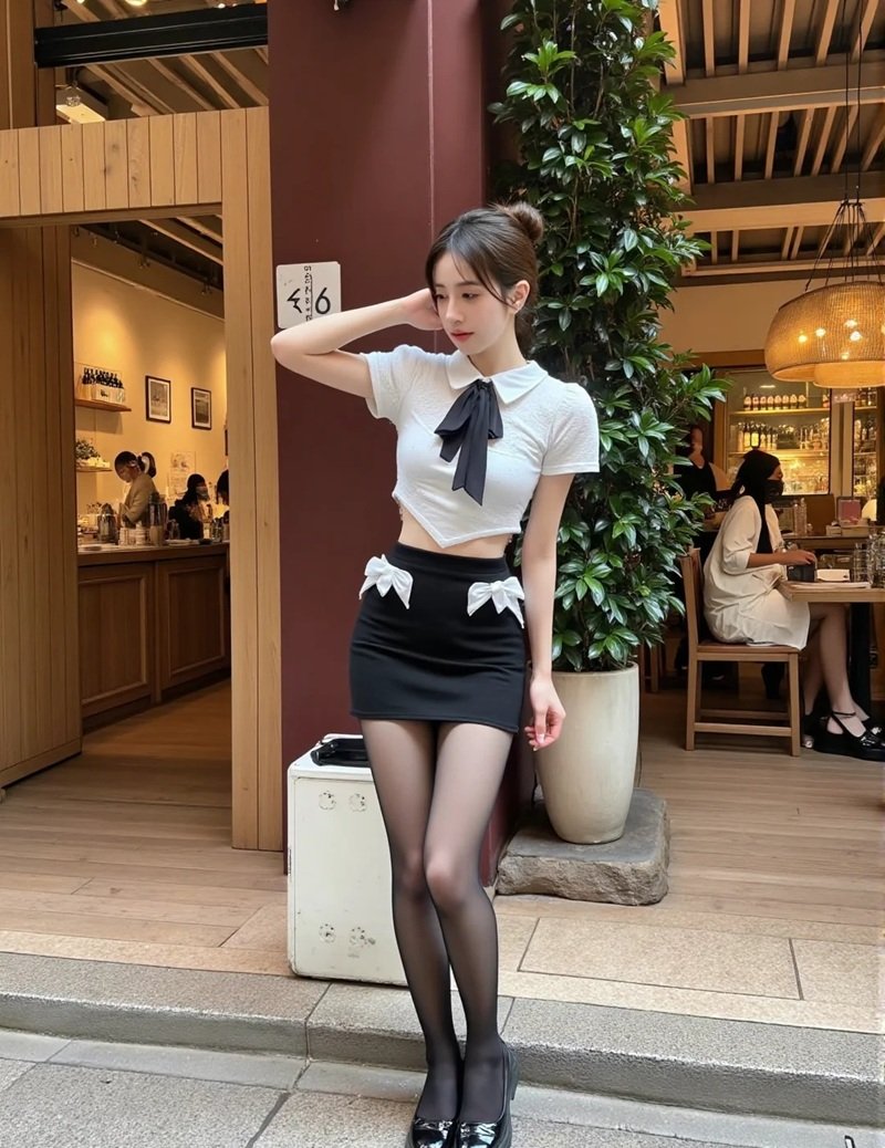 Hình đẹp gái Trung Quốc váy ngắn