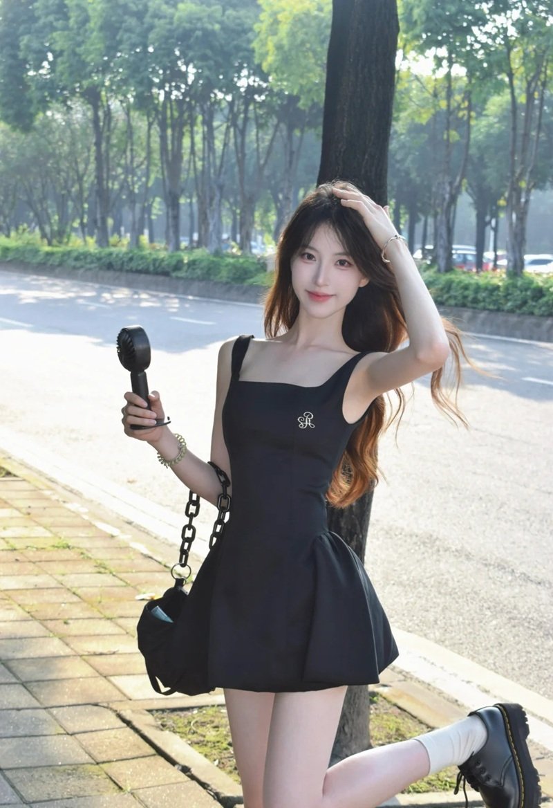 Gái xinh Trung Quốc váy ngắn dễ thương