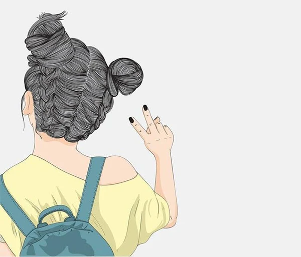 Album hình gái trẻ với ánh nhìn ngược