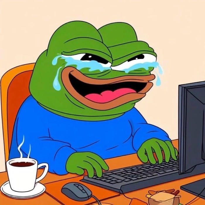 hình ảnh meme ếch xanh khóc nước mắt đầm đìa