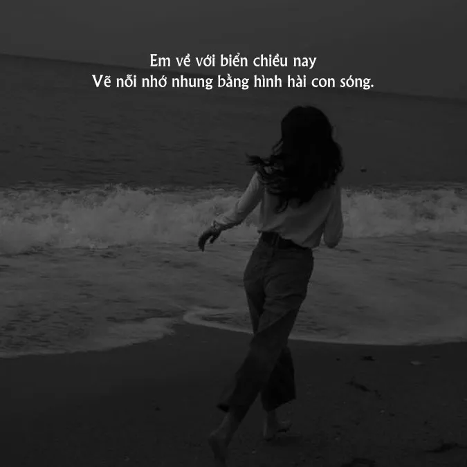 Status về biển thả thính, cap đi biển vui, nhận ngàn lượt like 14