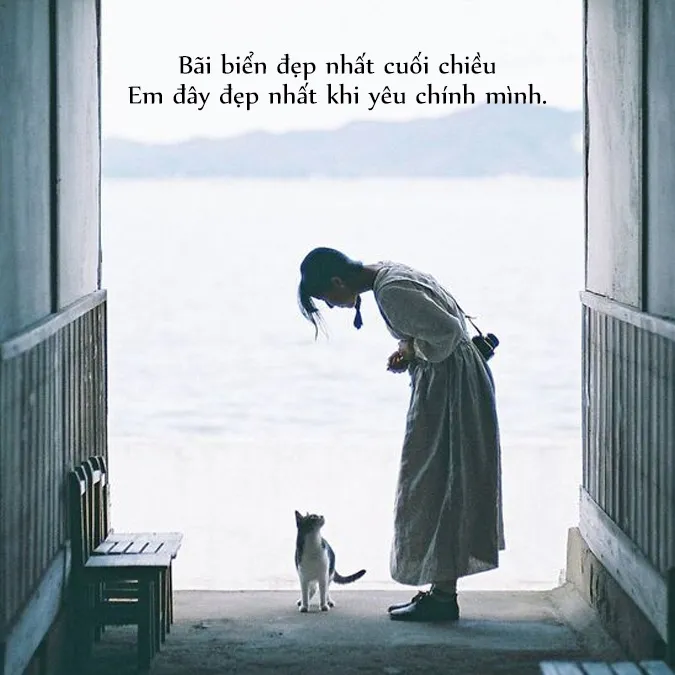 Status về biển thả thính, cap đi biển vui, nhận ngàn lượt like 4