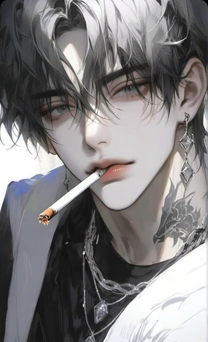 ảnh anime hút thuốc đẹp mắt
