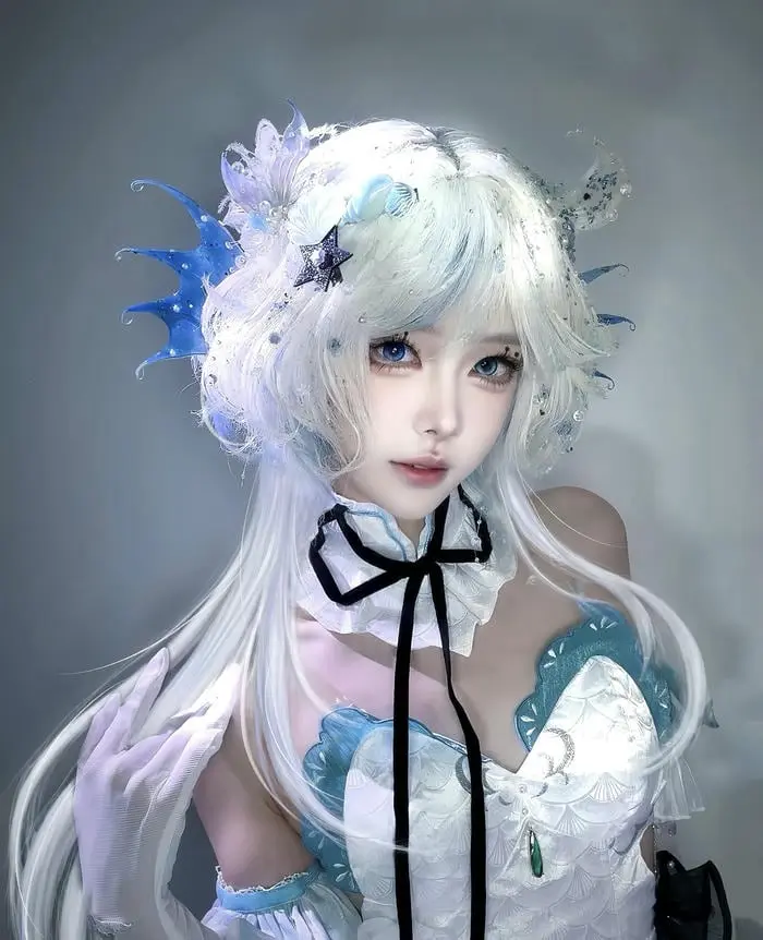 Cosplay anime xinh đẹp vẻ ngoài lộng lẫy như tiên nữ biển ảo diệu
