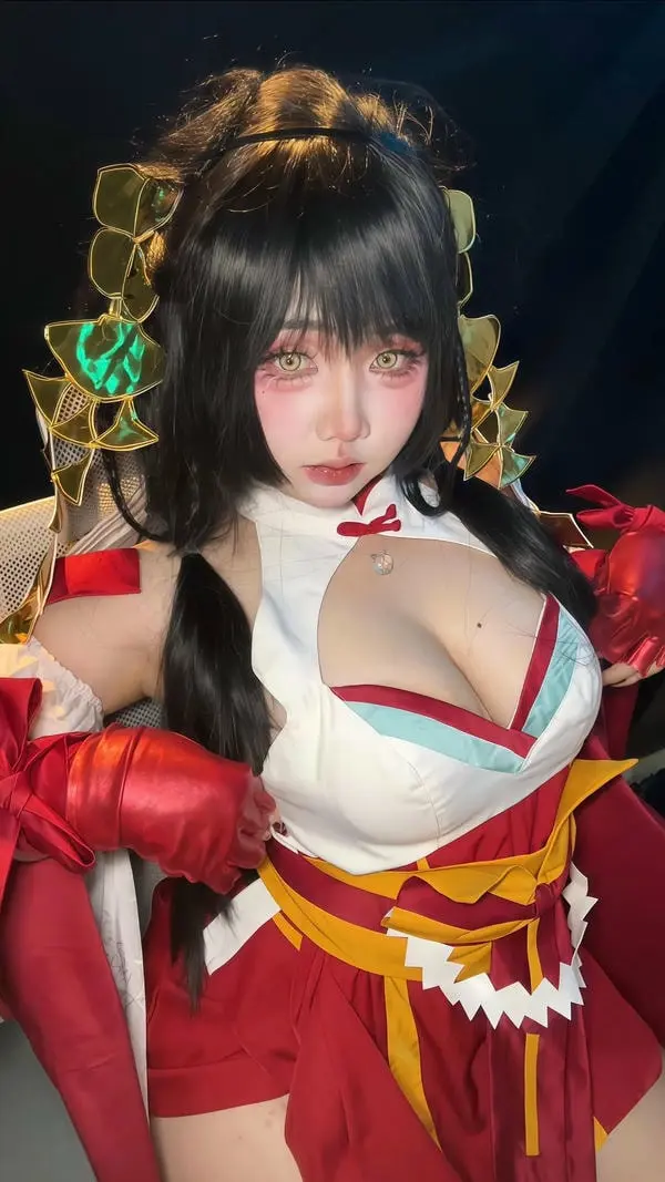 Cosplay yae miko vú bự lồn ướt sũng