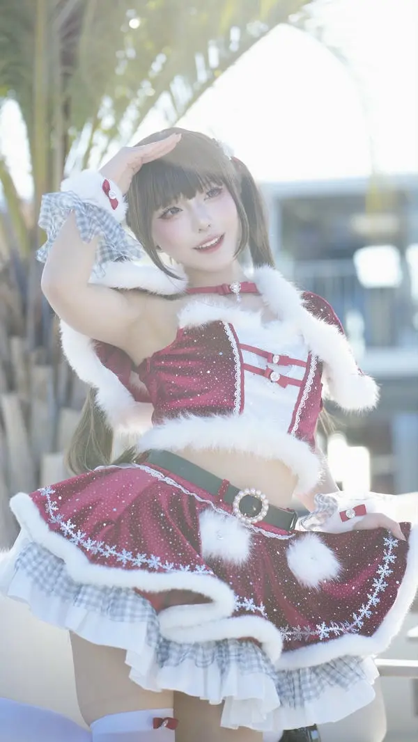 Cosplay santa anime dâm lồn vẫy mông