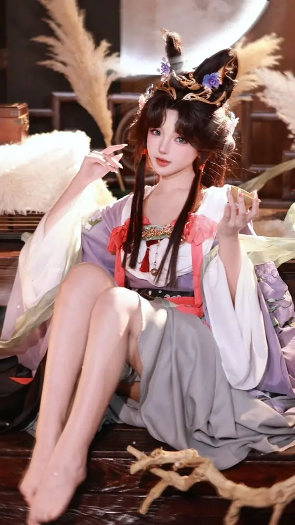 Ảnh cosplay anime Điêu Thuyền nứng lồn dạng háng