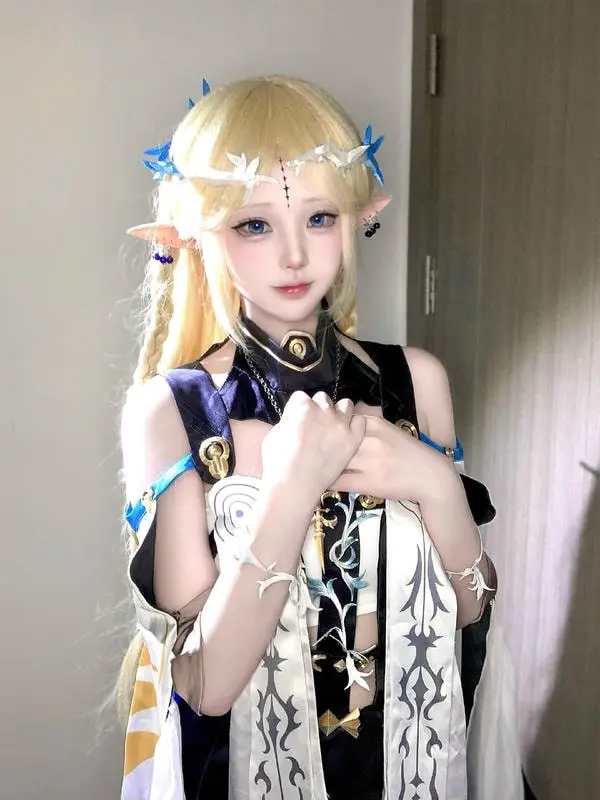 Elf cosplay anime lồn hồng vú to mời đụ