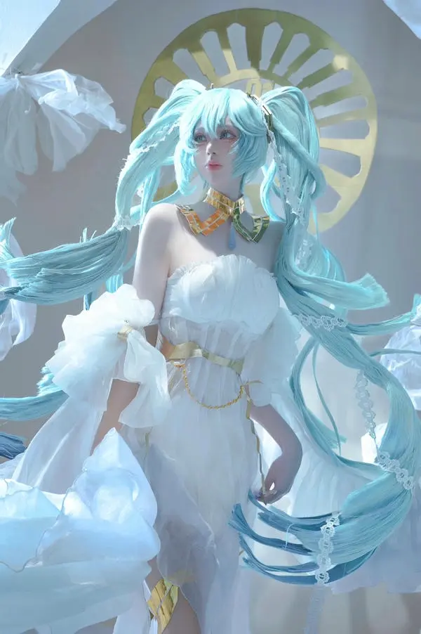 Cosplay anime miku vú to lồn ướt dâm đãng