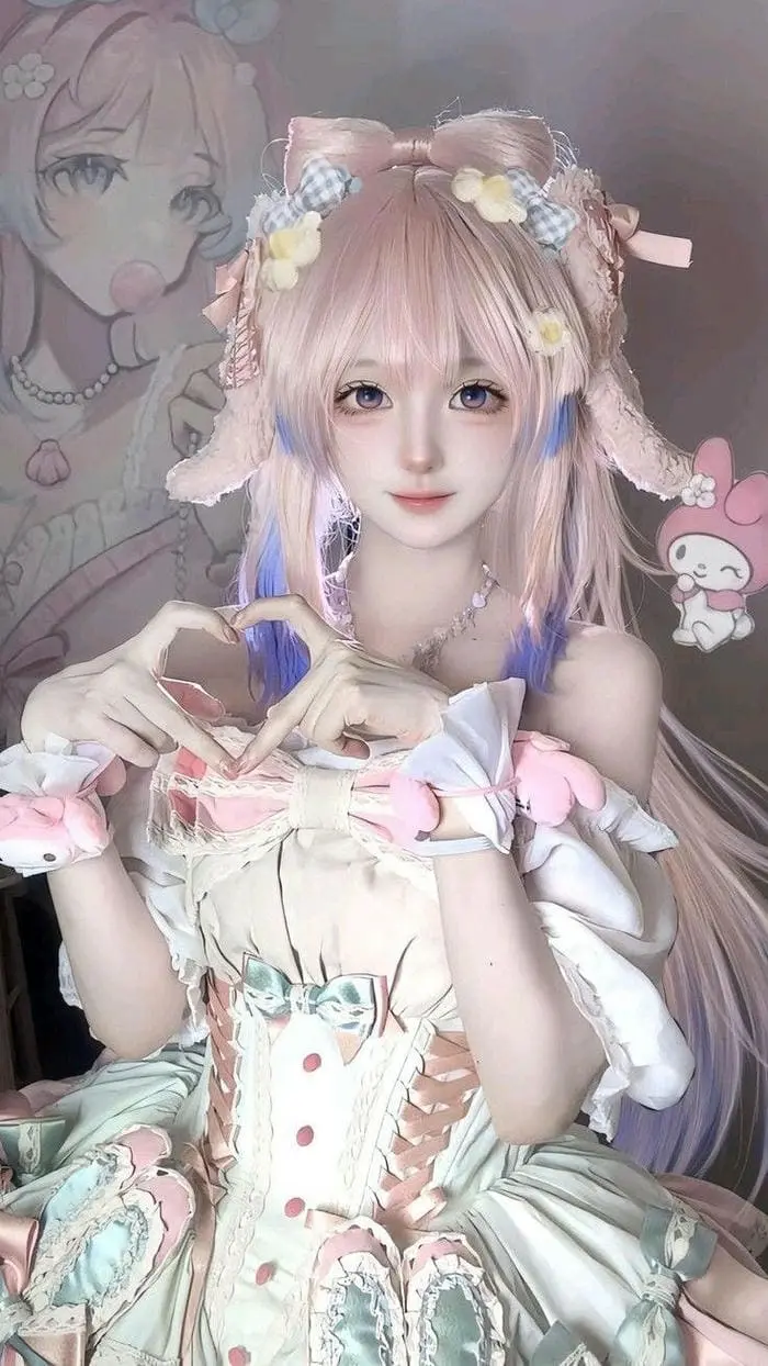 Ảnh cosplay anime dễ thương với tạo hình nhân vật hoạt hình độc đáo