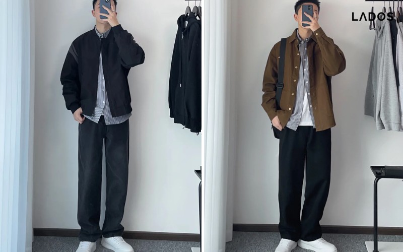 phoi theo phong cach layering (nhieu lop ao)