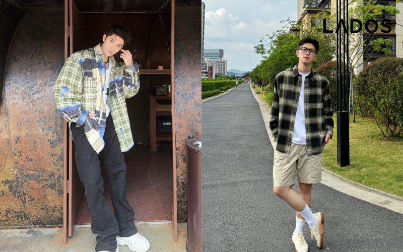 ao so mi nam soc caro nho​