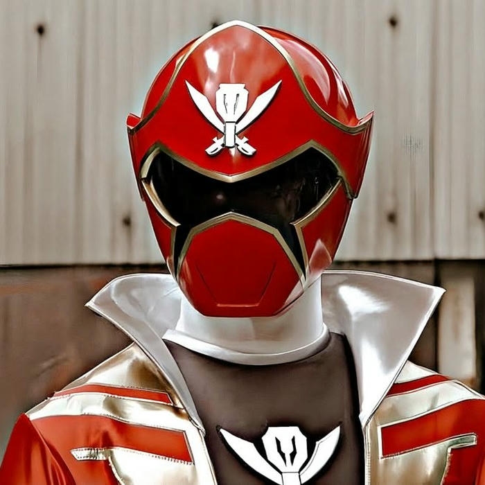 Hình avatar power ranger đỏ mũ kiểu hải tặc