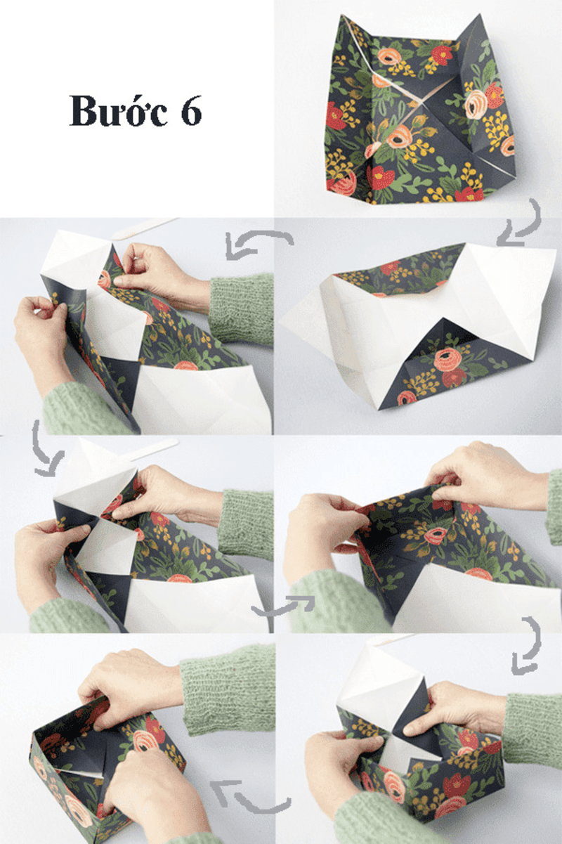làm hộp bằng giấy đơn giản