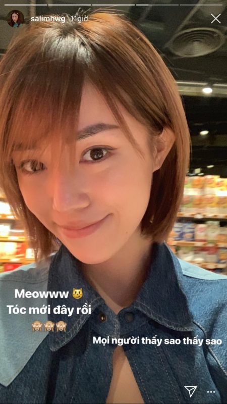 Cắt phăng mái tóc dài nữ tính, Salim nhập 'hội hot girl cool ngầu'