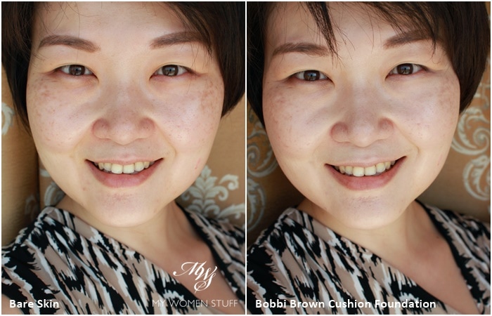 bobbi brown cushion foundation porcelain before after