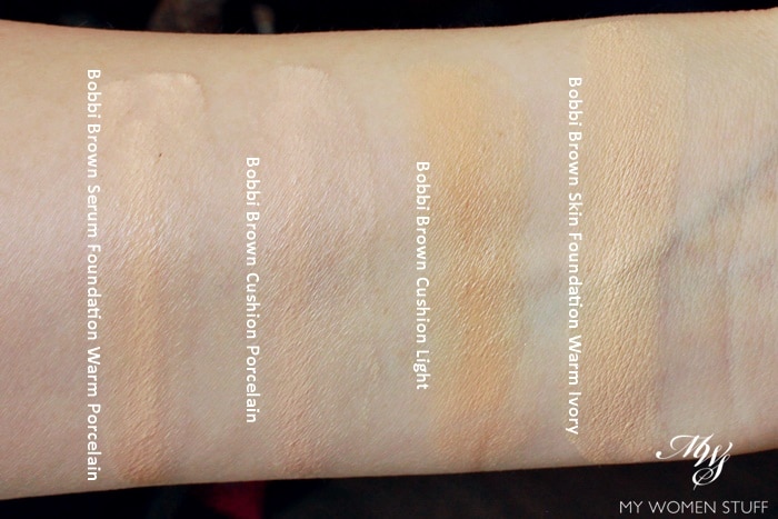 bobbi brown cushion foundation porcelain light swatch
