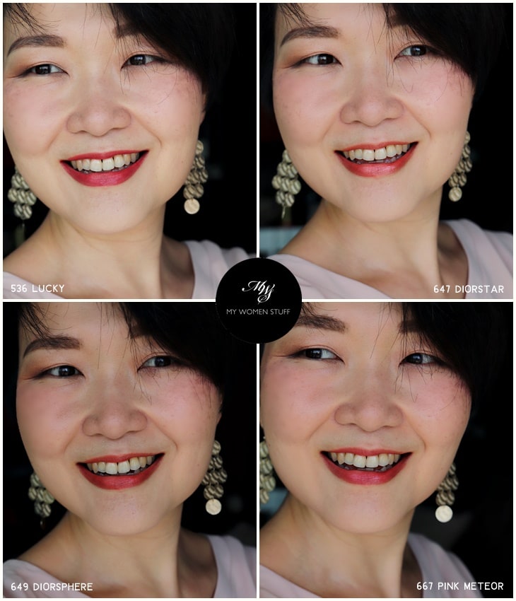 dior addict stellar shine fotd swatches