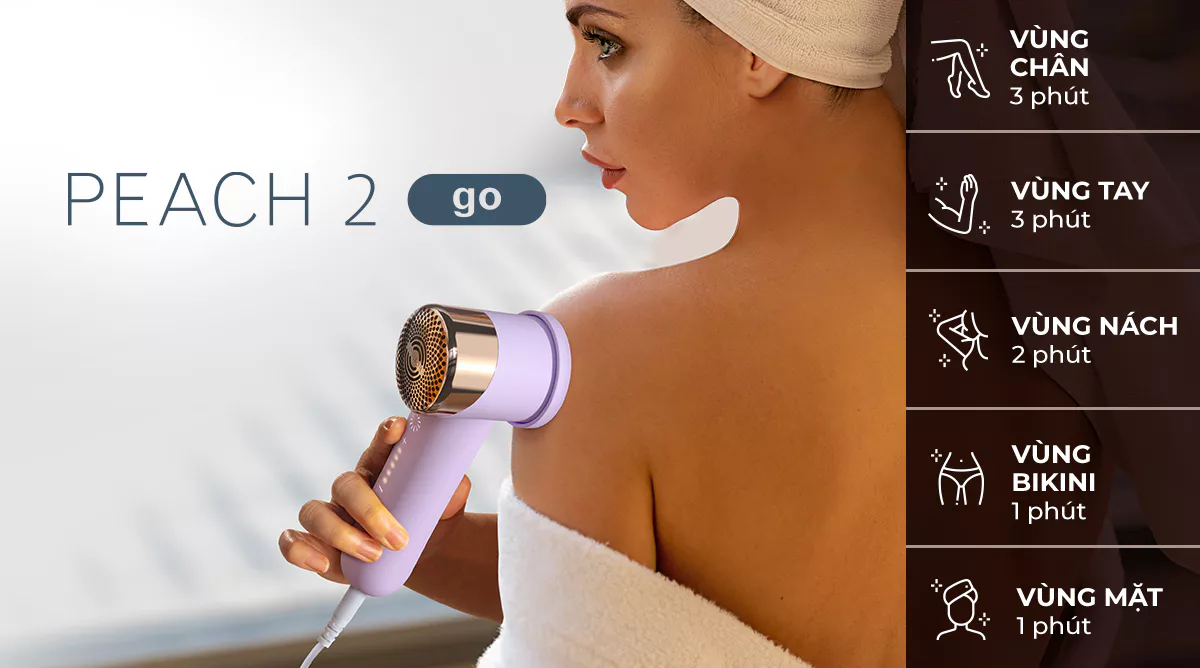 Máy triệt lông Foreo Peach 2 Go