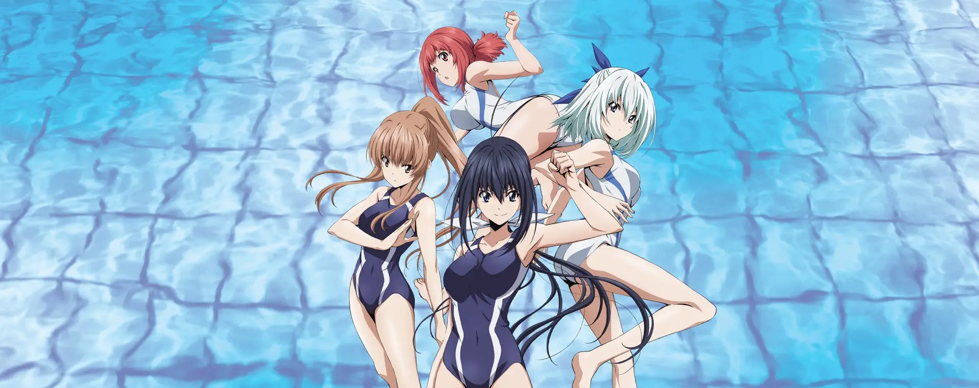 Gái anime to tròn mặc đồ bơi bó sát khoe thân hình bên hồ bơi