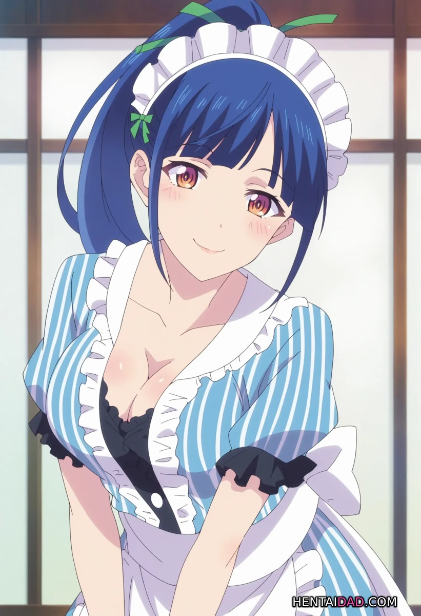 Ami Tsuruga e dè trong bộ phục trang hầu gái xinh xắn.