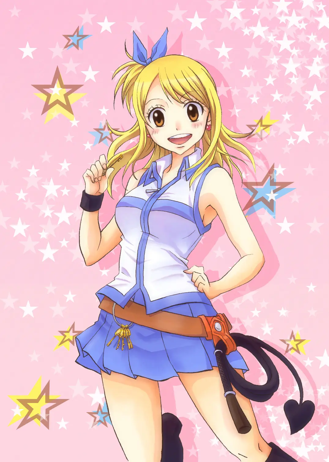 Ảnh lucy heartfilia hentai với váy ngắn gợi cảm cầm roi và đuôi quỷ