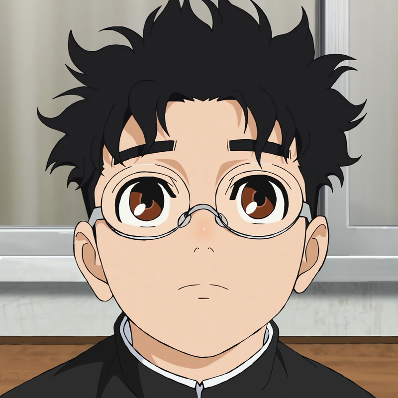 Ảnh anime nam học sinh mang vẻ ngoài cuốn hút tự nhiên