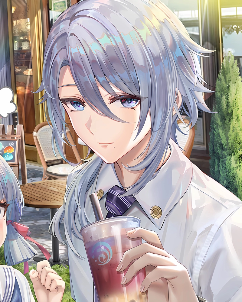 Ảnh anime nam học sinh mang nét đẹp thanh lịch nhẹ nhàng