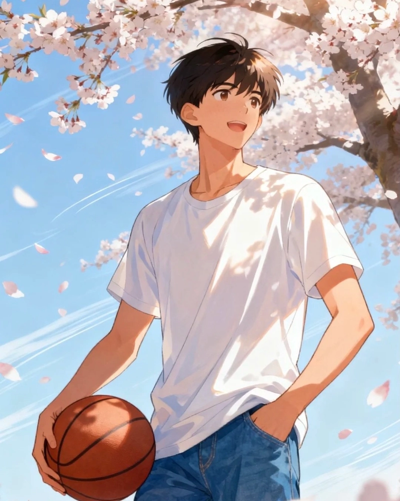 Ảnh anime nam học sinh với thần thái trầm lặng bí ẩn