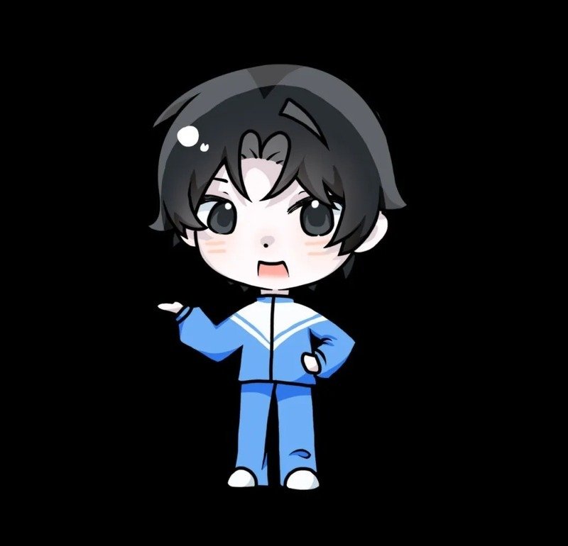 Ảnh học sinh chibi với biểu cảm vui nhộn