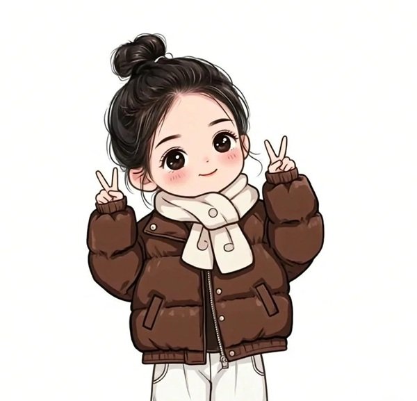 Ảnh học sinh chibi trong khung cảnh trường học