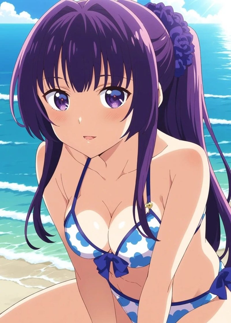 Ảnh Anime Dâm Đãng nằm trên giường đầy gợi cảm