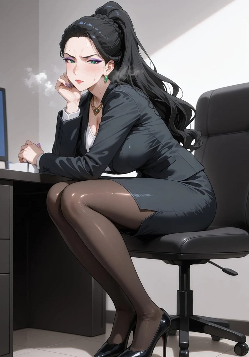 Ảnh Anime Dâm Đãng khoe đôi chân dài thon thả