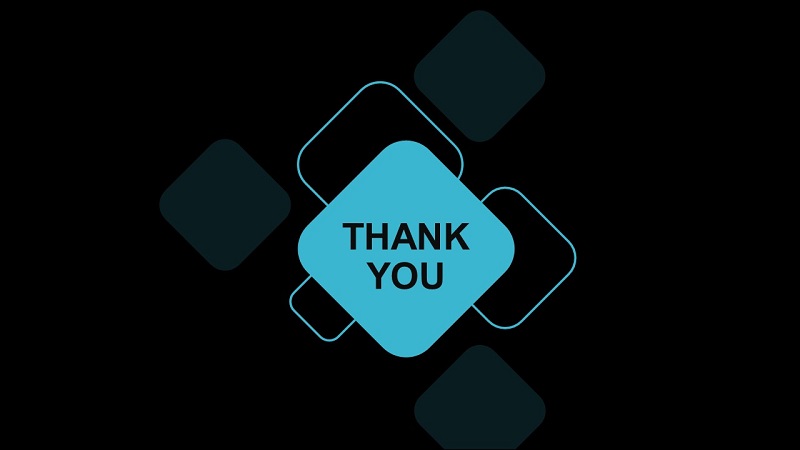 Hình nền Thank you for watching nền đen