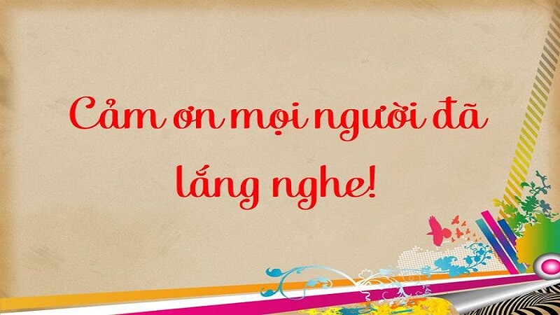 Hình nền Powerpoint cảm ơn đã lắng nghe