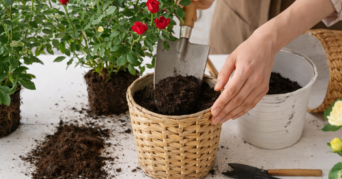 Chuẩn bị chậu và giá thể