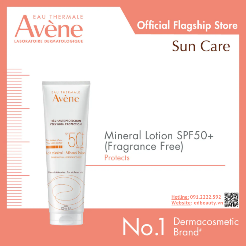 Kem chống nắng Avene Very High Protection Mineral Lotion 50+ 100ml