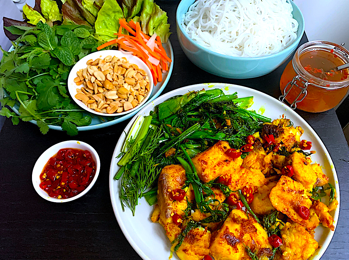 The Hirshon Hanoi Vietnamese Herbed Fish Cha Ca - Chả Cá Lã Vọng
