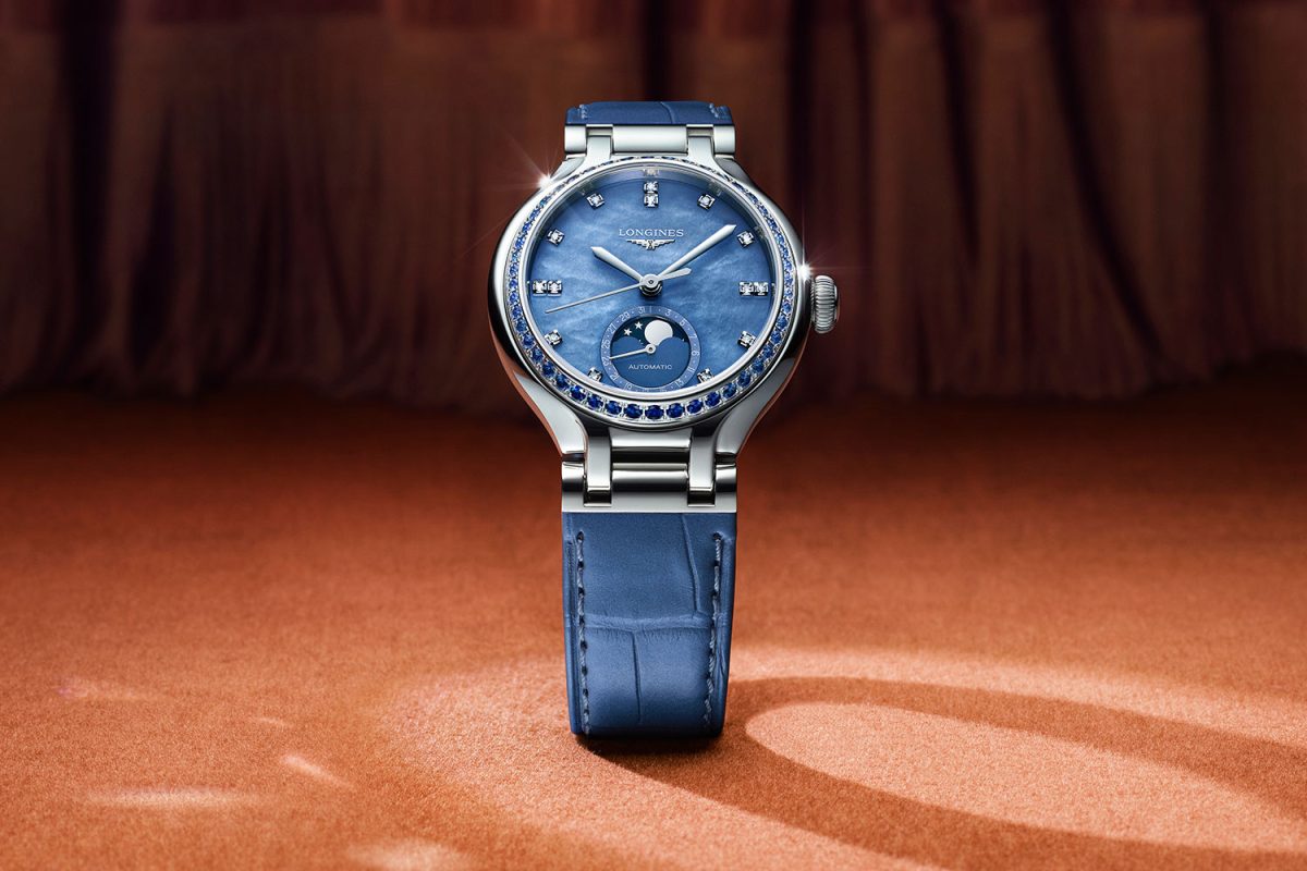 Longines Redesigns The PrimaLuna Collection, Introduces Its First Sapphire Gem-Set Model
