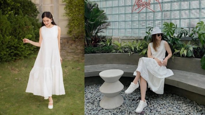 Mặc đầm trắng mang giày gì? Bí kíp phối đồ chuẩn style